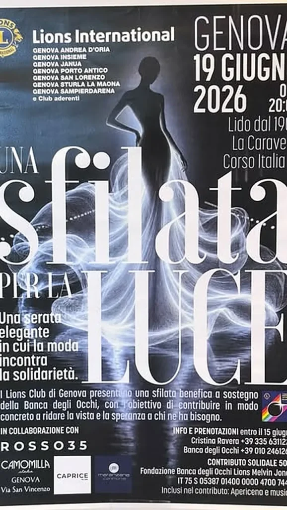 Locandina di Una Sfilata per la Luce, 19 giugno 2026 al Lido La Caravella